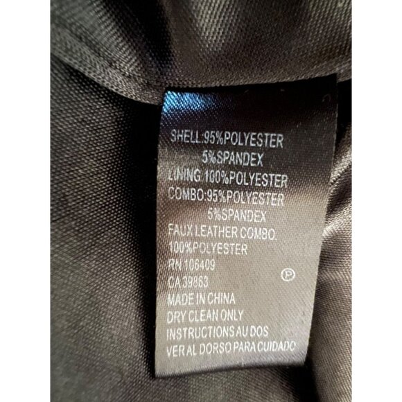 Tahari Dress 10 Black Brown Panel Career Church Stretch Sheath Sleeveless - Picture 9 of 11